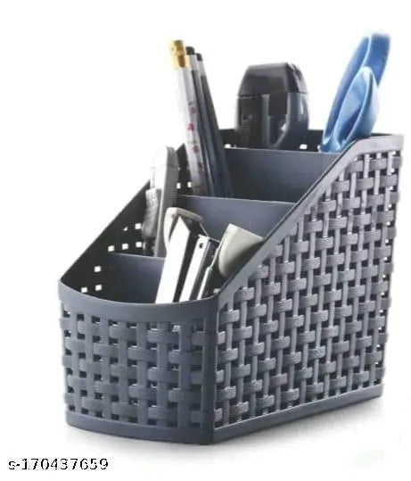 Plastic Storage/Compact Basket, 4 Sections, Multicolour