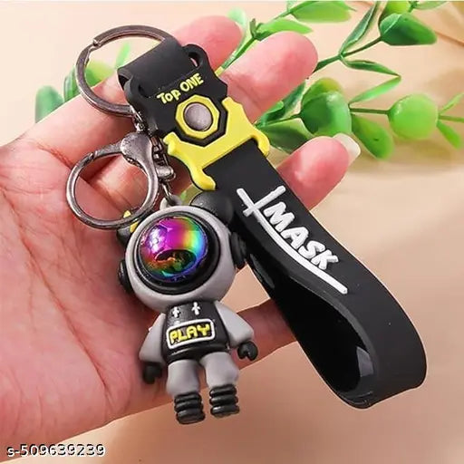 Ottavo 1 Pc Keyring & Keychain For Car, Double Pendant Ring Space Astronaut Keychain Home Key Student Bag, Multicolor