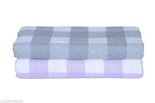 Traditional Thread's 100% Cotton Large Size Bath Towel | Ultra Soft,Absorbent,Light Weight & Quick Dry Towel for Bath, Travel, Gym, Beach |Towels for Bath Large Size | Cotton Towel | 30 X 60, Set of 2