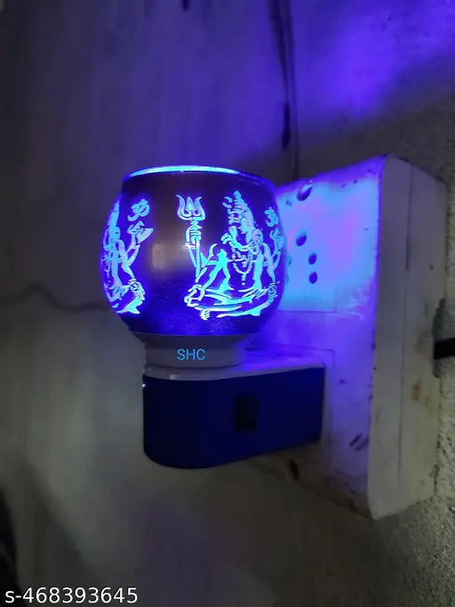 Kapur Dani Electrical Camphor Diffuser.Home Fragrance Aroma Glass Kapoor Dani & Essential Oil Diffuser Burner & Night Lamp pack of 1