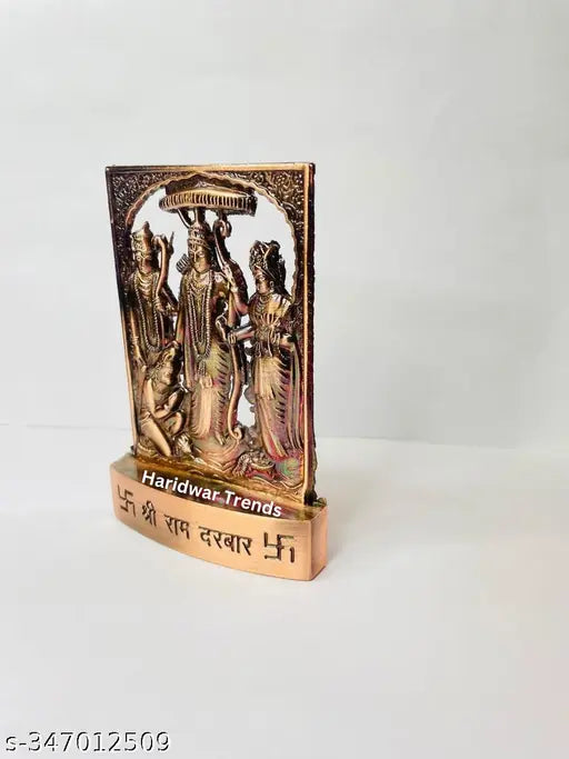 Haridwar Trends Ram Darbar Statue Shree Ram Ji Sita Laxman Hanuman Home Décor Puja Bhagwan Idol Murti for Mandir Temple, Ram Darbar Ki murti, Ram Darbar idol
