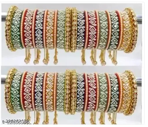 Multicolour Design Famous Bridal Chooda Set, Beautiful Bridal Chuda Set, Heavy Quality Bridal Chuda Set,traditional chuda with colourful heavy design and colours and design for girls