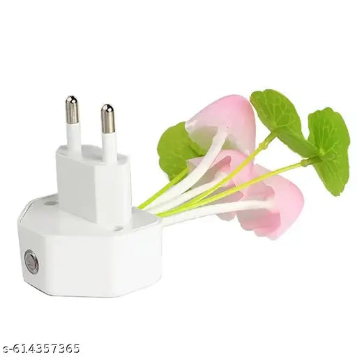 ( DIGITAL GlOW )GLUN Ma*gic 3D LED Night Lamp with Plug Smart Sensor auto On/Off and C*lor Change Mushroom Flowers Beautiful Illumination Home Decoration Lights for Bedroom Corridor (Multicolour) (Single Pack)