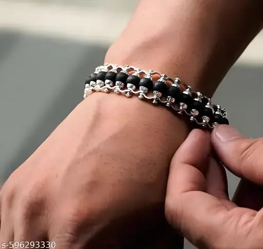 Karungali Modern Bracelet for Men and Women | Natural Ebony Wood Beads for Spiritual Healing, Meditation, & Energy Balance