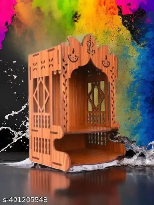 Wooden Home Temple,Pooja Mandir Crafted Elegance For Your Spiritual Space Like Home, Office