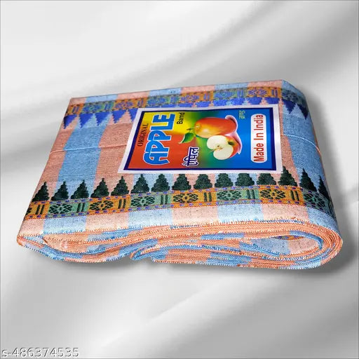 MXX Cotton Striped Gamcha for Pooja and Religious Purpose ( Multicloured) - Pack of 1