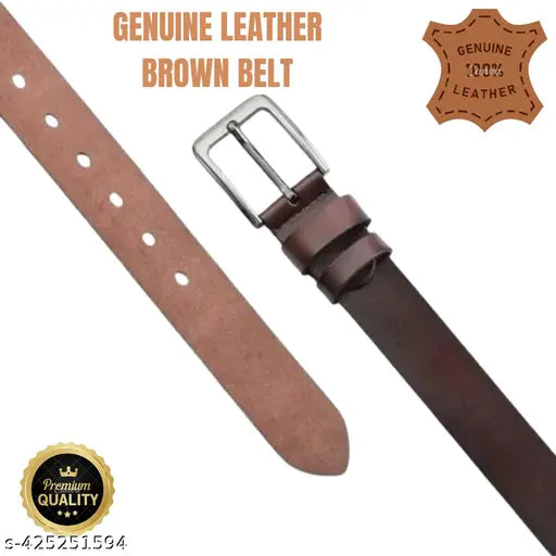 Mens trendy premium combo - Buy one genuine leather belt brown and get One  brown genuine leather wallet , One foldable sunglasses  , 2 pcs cotton handfercolored rumal  AND ONE WIRED HANDFREE FREE !!!!!!!  BUMPER SALE