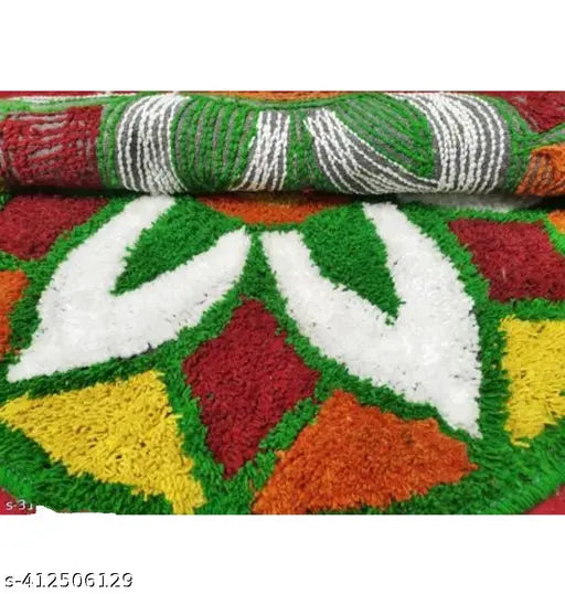 Rylie Water Absorbing Rangoli Mat In Different Design And Colour Full . Pack Of 1 ( 60 Into 60 cm ) .