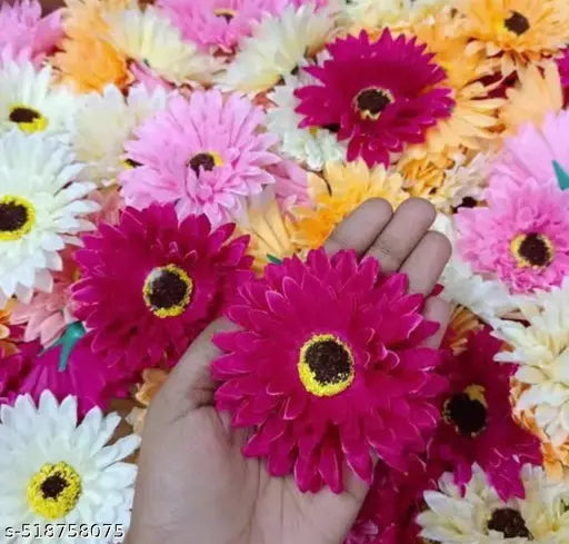 Daissy Raise  Multicolor Decoration Artificial Flower for Art Craft & Home Decoration| Artificial Flower for Décor Home, Office, Diwali, Festival- Pack - 15