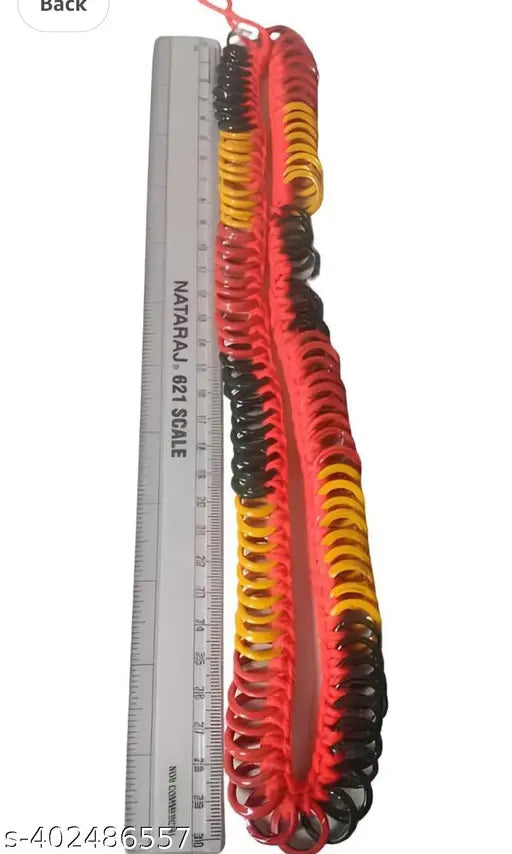 Multi colour gajula mala - 1For laxmi puja original glass gajula mala