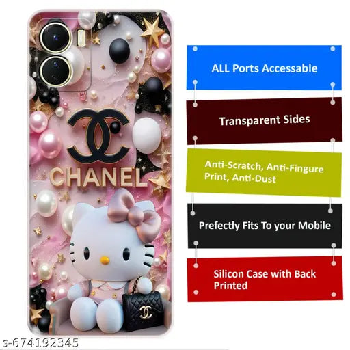 Vivo Y16 Printed Mobile Cover Soft TPU Desginer Mobile Cases & Covers By Kovers Kart