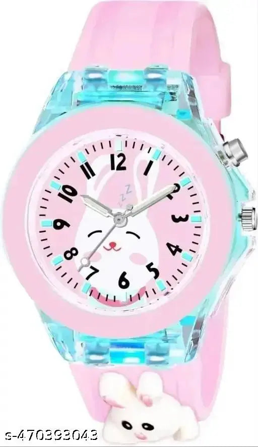 3D Printed Cartoon Printed Glowing LED Light Kids (Age:3-10 Years) Gift Analog Watch - For Boys & Girl