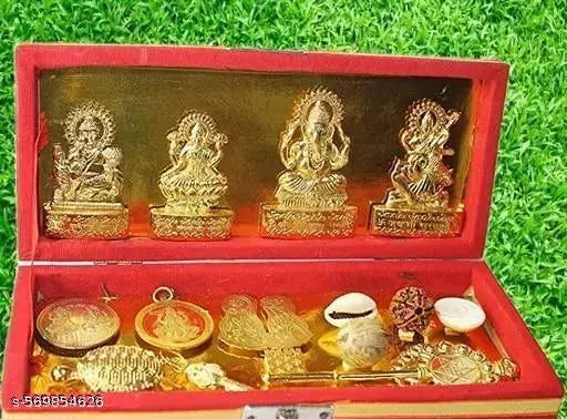 Shri Dhan Laxmi Yantra Gold Big Pack of 1