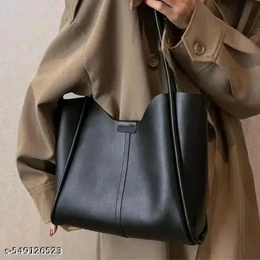 Random Office Eleganc Glossy Shimmer  Synthetic  Leather  Oversized Tote Bag .