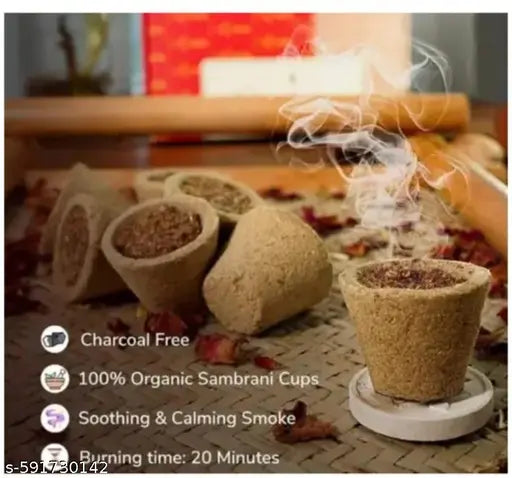 sambarani cups pack of 48 guggul dhuni lobhan doop with pure cow dunk sambrani cup for pooja dhup samagri