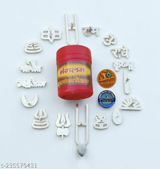 Puja Article Puja Samagri Mahakal Bholenath Om Tilak Stamps Free With 1 Mangalam Chandan Box Puja Tika Special Tilak Stamp Chandan Stamp Tilak Chhape Chandan 1 Mobile Stand Different Religious Symbol Forehead Tilak Chandan Tilak Stamp With Spacial Gift (P