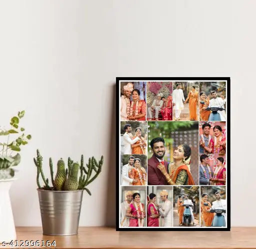 Custmize photo frem A4 black 13 pics