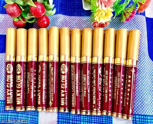 Maroon Liquid Sindoor Combo Pack of 12