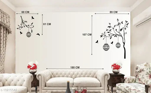 Walltech Free Bird Case Black Wall Sticker