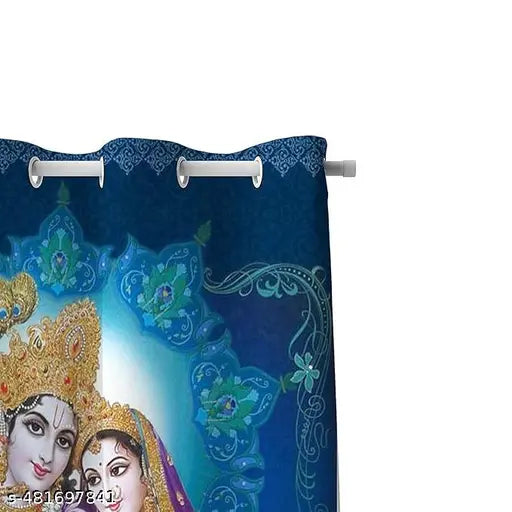 Devotional god Bhagwan Temple, mandir, pooja room curtain-1 pc