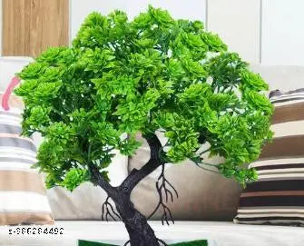 Artificial Plant With Pot & Sparrow for Home Decor and Gifting & Diwali Decor Artificial Plants And Flowers Can Be Used As Decorations For Furniture And Office Environment Small Fake Plants, Artificial Potted Plants