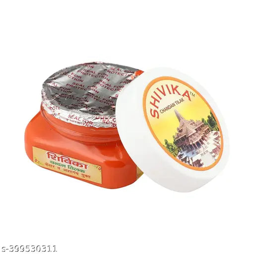 Ratanjyot - Shivika White|Red|Yellow|Orange Chandan Tilak(Combo Pack of 4)| Sandalwood Paste| Organic & Herbal Chandan tika for Daily Pooja,Meditation & Yoga