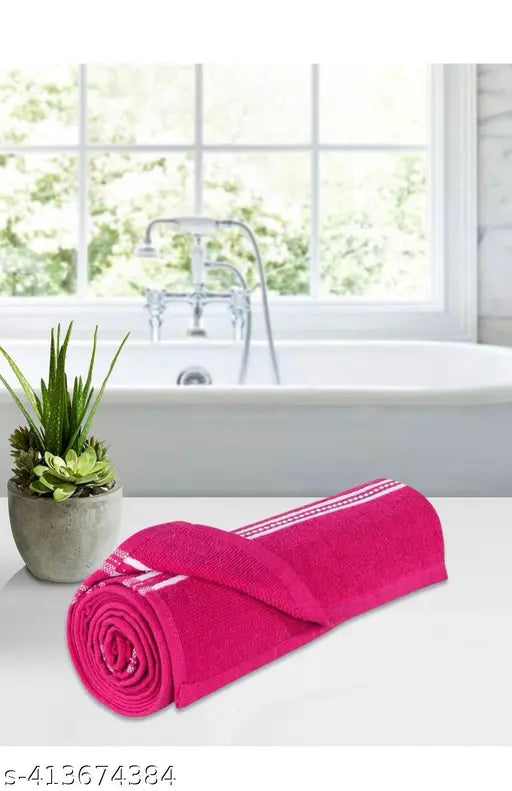 PURE COTTON SOFT BATH TOWELS SET OF 2 (FULL SIZE)