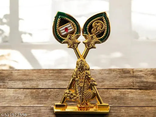 God mayil murugar with double vel  for car dashboard