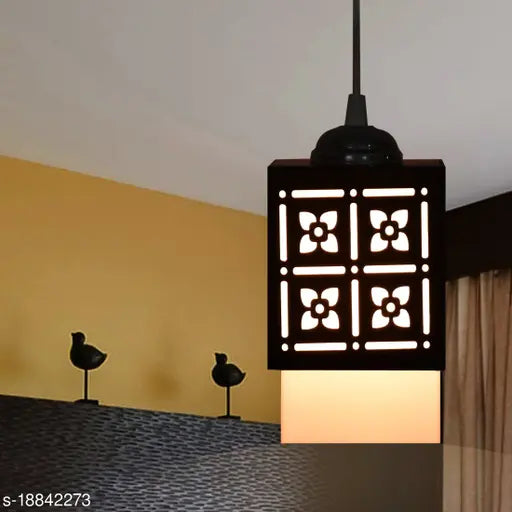 Gojeeva  Wooden Style Hanging Lamp Creative Wood Pendant Light Lamp Suitable for Living Room,Foyer,Bedroom,Hallway Pendants Pendants Ceiling Lamp(Pack of 1)