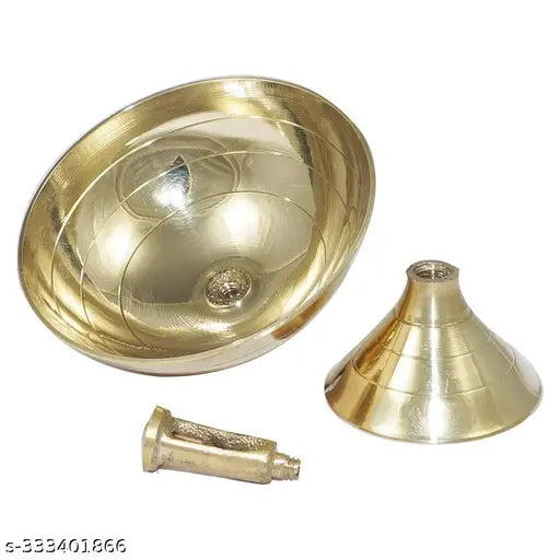 BRANDSOM Pyali Diya | High Quality Oil Lamp for Daily Puja & Other Religious Rituals | Home Décor | Deepak for Home, Office & Temples | Festive Gifts