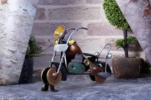 Malik Designs Handmade Metal Bike Antique for Home Decoration, Living Room Bedroom