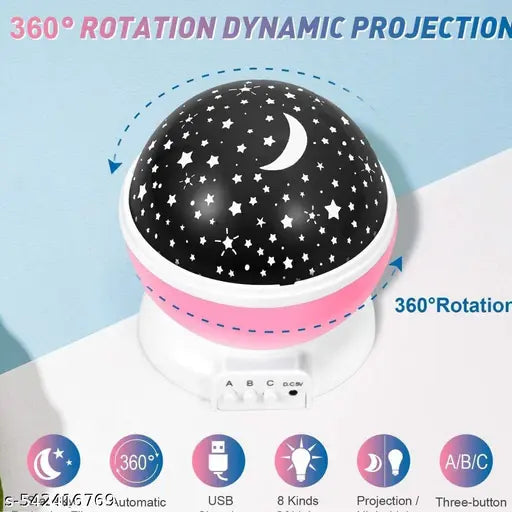 Star Master Galaxyy Night Projector Lamp Ceiling Led Light 360 Rotating Colorful Lights Starry Space Projection pack of 1