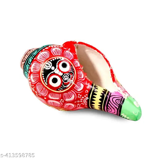 Hand-Painted Decorative Conch Shell – Pattachitra Art