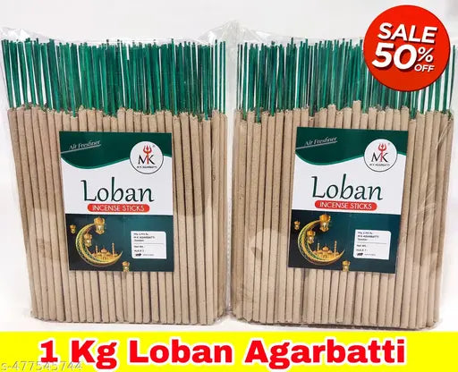 Loban agarbatti 1 KG mk agarbatti 100 % charcoal Free incense stick / 100% natural fragrance