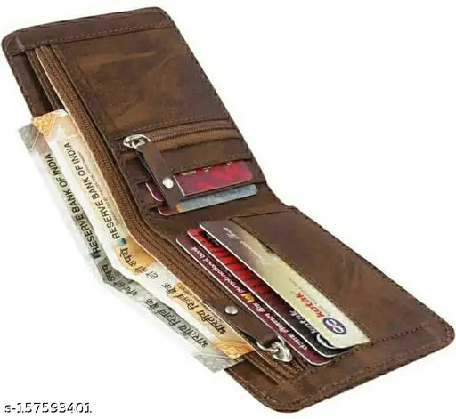 Sonrisa Men Trendy Brown Artificial Leather Wallet (5 Card Slots)