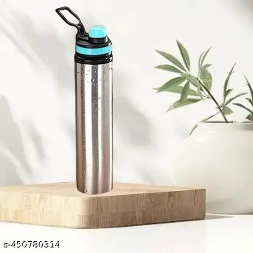 JASMIT Eco Sipper Stainless Steel Single Wall Water Bottle with Flip Cap/Fridge Refrigerator Bottle/ 100% Leak Proof/Office Bottle/School Bottle, 900ml