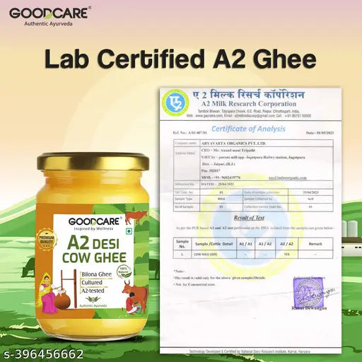 GOODCARE Pure Indian A2 Gir Cow Desi Bilona Ghee |Curd-Churned |Pure, Natural & Healthy | Lab Tested -500ml