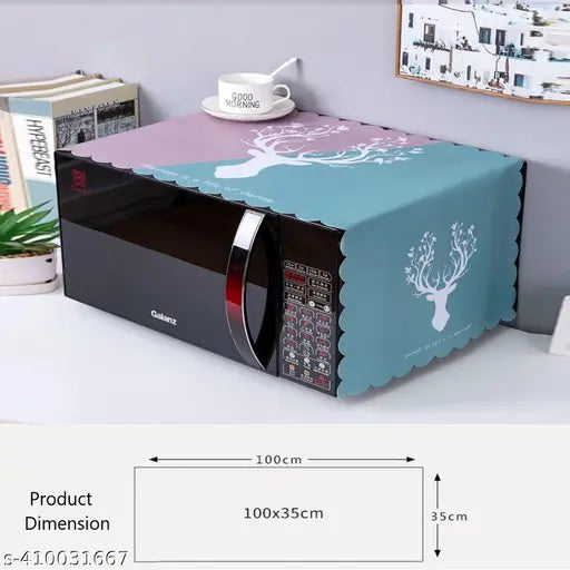 STUTI WORLD Waterproof Microwave Oven Cover/Oven Top Cover/Microwave Oven Dust Proof Cover, Attractive Modern Design Kitchen decor Small Appliances Cover