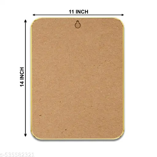 Livin'luxe Lord Venkateswara Painting with Frame - Round Black Framed Large Painting For Home/Office/Hotel Multicolor 28 cm x 35 cm 36028