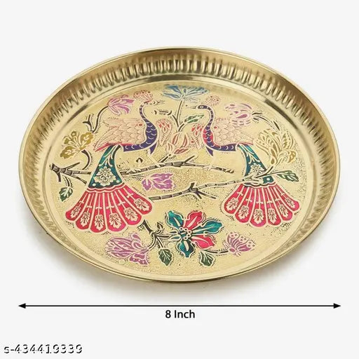 Brass plate for puja | Pooja items for Pooja Room | brass plates | pooja plate | Brass Pooja Thali