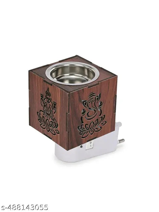 Somil Incense Holder for Kapur Burnig and Fragrance Your Room, 7.5 X 7.5 X 11 CM, Brown