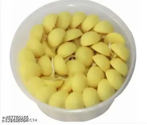 Pure Ghee Diya batti 50 pcs set for Puja Pure Cow Ghee Diya Wax Free Terracotta Clay Diya Batti Upto 15 Minutes Burn Time Pack of 50