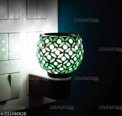 Multi Purpose Electric Kapurdani Oil Burner,Air Freshner Cum Lamp with On Off Switch to Toggle Between Burner and Lamp ( Color Pattern Design may Assorted Shipped As Per Availablity )