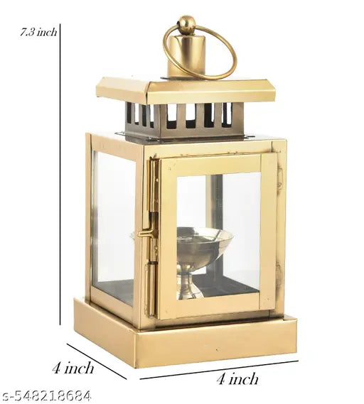 Akhand Diya Stand For Home Temple Pooja, Akhand Diya, Diya Stand With Glass