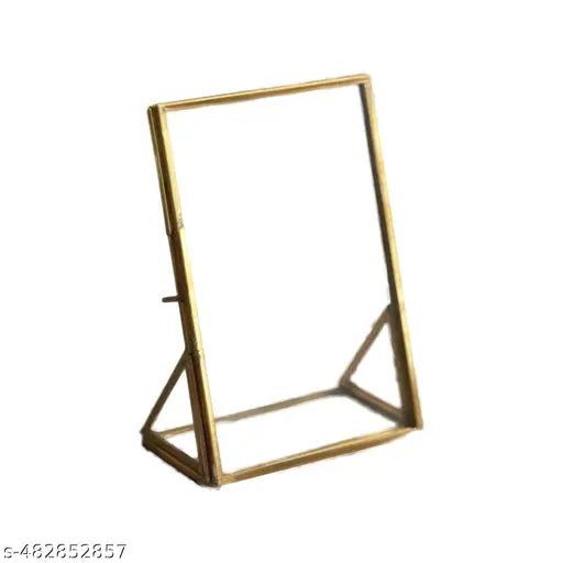 Luxury Brass & Glass Photo Frame Unique Design High Quality Brass Frame For Home & Office Table Decoration Best For Gifting  Home Decorative BLUE RIBBON CORPORATION