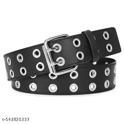 Satyam Trendz™ Double Hole Prong Soft PU Leather Strap Belt Jean Dress Pant Designer Cosplay Men Women Belt