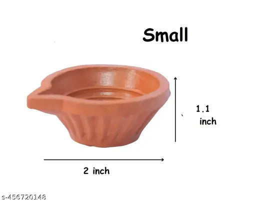 Our Rural Clay Diya Oil diyas lamp pack of 10