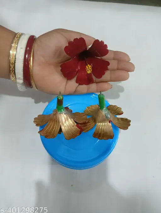 Illuminate Your Diwali Celebrations with JOBA FUL ,A Special Brass Pooja Essential, Enhanced with Hibiscus rose