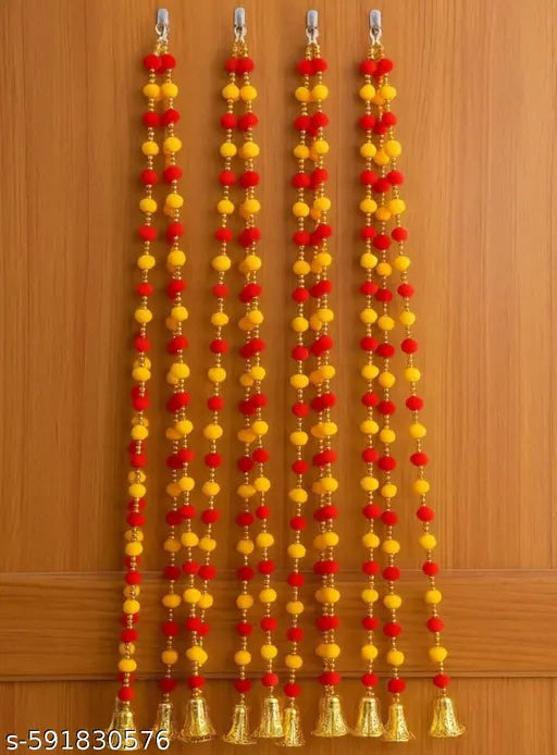 Laddu Mala 5 Pcs – Premium Artificial Garland for Festivals & Pooja