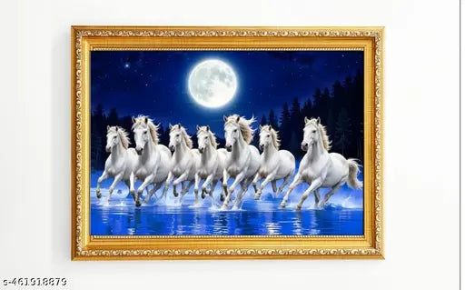 Running horse 7 horse home decor digital photo frame 9×12 inch